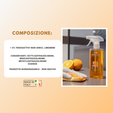 bio Orange 750ml+3 panni in carbonio 50x40 e spugnetta double face