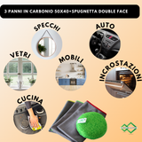 bio Orange 750ml+3 panni in carbonio 50x40 e spugnetta double face