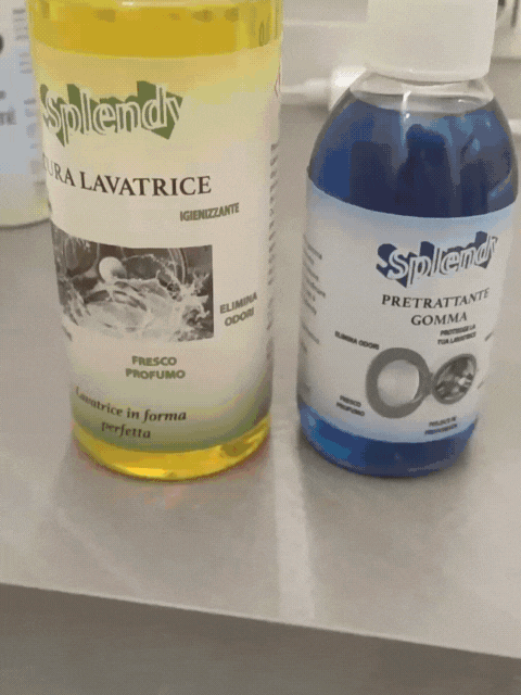 Kit Splendy Pretrattante Gomma e Cura Lavatrice - Il Kit Curalavatrice