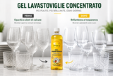 Gel Lavastoviglie Concentrato 1L Made in Italy | Fino a 50 Lavaggi | Formula in Gel Turboline