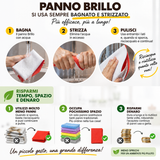 Panno Brillo 3 Panni 40x40 + Bio Orange Sgrassatore 500ml | Turboline