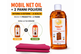 Mobil Net Oil Interni o Esterni con 2 Panni Premium in Microfibra | Turboline Clean
