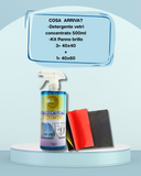 kit Detergente vetri+ Panno brillo 3+1