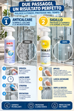 Shower descaler kit + water-repellent glass treatment (complete protection) | Turboline Sigillo