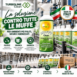 Powerful mold remover for walls and bathroom (eliminates mold and prevents return) | Muffy Clean Turboline