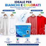 Smacchiatore in polvere con ossigeno attivo per bucato (bianco brillante) | Turboline | smacchione |