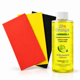 Panno Brillo 3 Panni 40x40 + Bio Orange Sgrassatore 500ml | Turboline