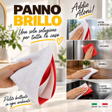 Panno Brillo 3 Panni 40x40 + Bio Orange Sgrassatore 500ml | Turboline