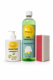 Kit Gel Lavapiatti Concentrato 1L Made in Italy | Dosatore + Spugna in Omaggio