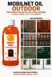 Olio protettivo per legno esterno nutriente e impermeabilizzante Mobil Net outdoor| Turboline