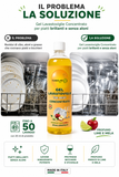 Gel Lavastoviglie Concentrato 1L Made in Italy | Fino a 50 Lavaggi | Formula in Gel Turboline