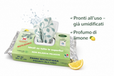 Panni Microfibra Riutilizzabili Pronti all’Uso 50 Pz (25 Umidi + 25 Asciutti) – Senza Aloni e Pelucchi, Lavabili | Turboline