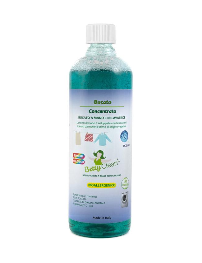 Ricarica detersivo bucato concentrato - Betty Clean - 1000 ml / Oceano